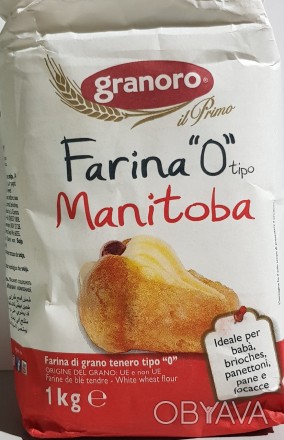 Борошно з м'яких сортів пшениці типу "0" «Манітоба» 1 кг
Farina tipo “0” Oro Man. . фото 1