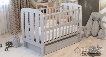 Кроватка для новорожденных Babyroom Шарик - простая и удобная модель из натураль. . фото 1