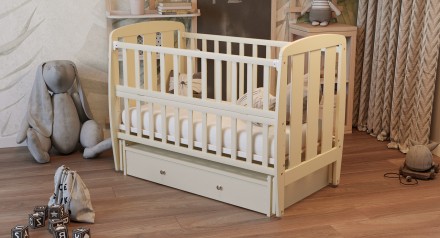 Ліжечко для новонароджених Babyroom Кулька - проста і зручна модель з натурально. . фото 2