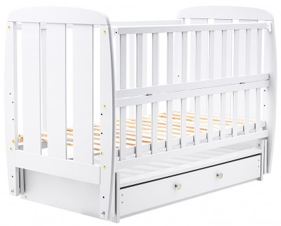 Кроватка для новорожденных Babyroom Шарик - простая и удобная модель из натураль. . фото 3
