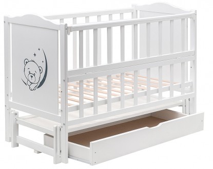 Кроватка для новорожденного Babyroom Тедди - оригинальная модель со стандартным . . фото 4