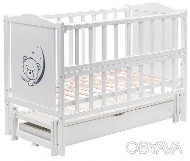 Ліжечко для новонародженого Babyroom Тедді - оригінальна модель зі стандартним р. . фото 1