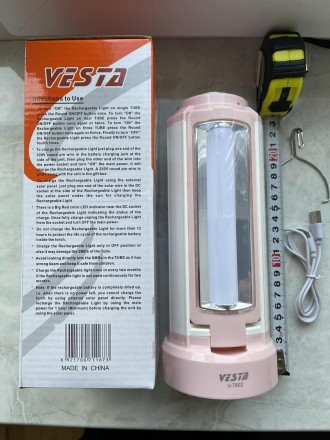 Светодиодный фонарь 54pcs SMD LED (5.4W) 2*Lithium batery = 2400mAH0.8M, 120 WAT. . фото 4