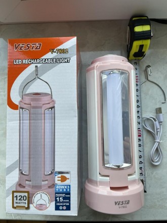 Светодиодный фонарь 54pcs SMD LED (5.4W) 2*Lithium batery = 2400mAH0.8M, 120 WAT. . фото 2