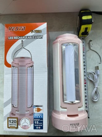 Светодиодный фонарь 54pcs SMD LED (5.4W) 2*Lithium batery = 2400mAH0.8M, 120 WAT. . фото 1