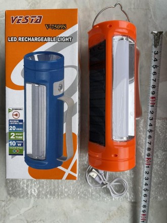 Светодиодный фонарь 5W+36 pcs SMD LED(10W) 2*Lithium batery = 2400mAH0.8M USB CH. . фото 6