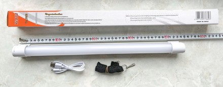Светодиодная LED лампа 62pcS SMD LED(5.4W) 2*Lithium batery =4000mAH0.8M USB CHA. . фото 7