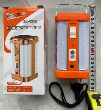 Светодиодный фонарь 46pcS SMD LED(4.6W) 1*Lead acid battery 1200mAH0.6M AC CHARG. . фото 10