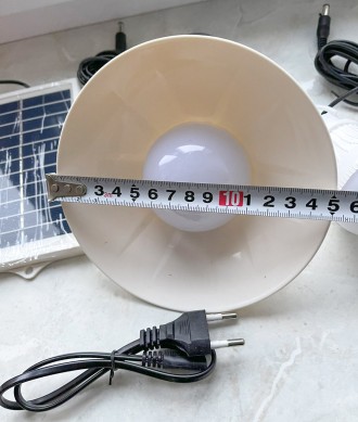 Светодиодный фонарь 3W cob SMD LED(4.6W)1*Lead acid battery 3000mAH0.6M AC CHARG. . фото 7