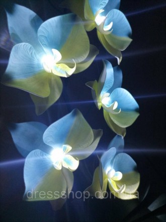 Светильник настольный орхидея. Ручная работа. Материал : фоамиран, изолон. В ком. . фото 6