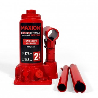 Домкрат гідравлічний MAXION MXAC-ВJ2Т; 2 тонни. Висота підйому 148-278 mm,. . фото 2