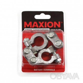 Клеми акумуляторні MAXION MXAC-TL108 пара, посилені ремонтні (свинцеві) зі стале. . фото 1