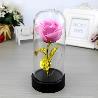 Роза в колбе с LED подсветкой – отличный подарок, несущий в себе глубокий смысл.. . фото 2