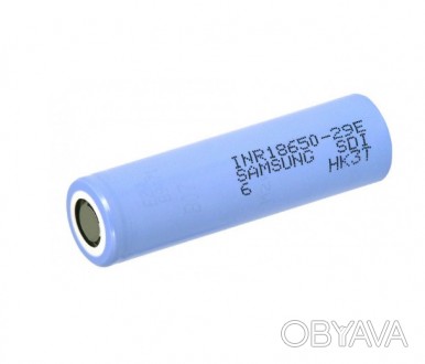 Акумулятор 18650 Li-Ion Samsung INR18650-29E (SDI-6) — це високоякісний літій-іо. . фото 1