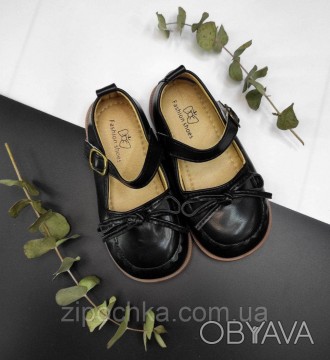 Чорні святкові туфлі для дівчинки 27, 28,30 розмір.
Гарні на ніжці і зручні в но. . фото 1