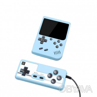 
Ігрова портативна приставка Retro FC 500 в 1 BLue- це компактна та легка ігрова. . фото 1