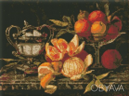 Набір з алмазною мозаїкою "Натюрморт з апельсинами" 30х40см Работаем с 2011 года. . фото 1