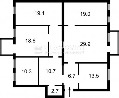 Хорива, нежитлове приміщення, 5 кімн., 2-й поверх, 3 поверх., площа: 137,0 кв.м;. . фото 5