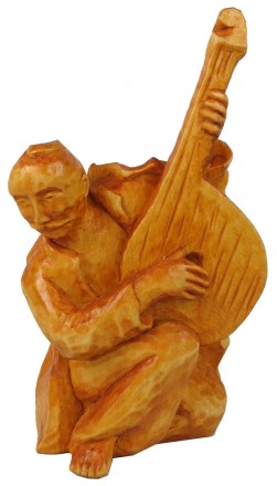 Авторская статуэтка, фигурка из дерева ручная работа (Hand Made) Козак Бандурист. . фото 5