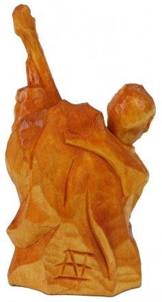 Авторская статуэтка, фигурка из дерева ручная работа (Hand Made) Козак Бандурист. . фото 10