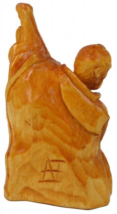 Эксклюзивная статуэтка, фигурка из дерева ручная работа (Hand Made) Козак Бандур. . фото 8