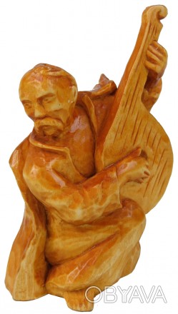 Эксклюзивная статуэтка, фигурка из дерева ручная работа (Hand Made) Козак Бандур. . фото 1