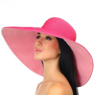  Шляпа женская широкие моделируемые поля .Цвет : малиновый снаружи , внутренняя . . фото 9