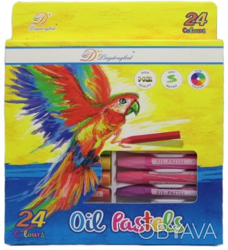 Олівці пастель 24кол. "Папуга" (4*18) Работаем с 2011 годаБлагодаря большому опы. . фото 1