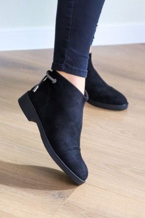 Женские ботинки черные Leila 3275 Ботинки женские выполнены из искусственной зам. . фото 6