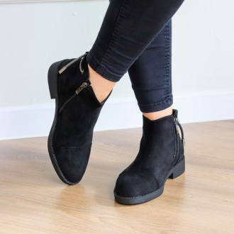 Женские ботинки черные Leila 3275 Ботинки женские выполнены из искусственной зам. . фото 4