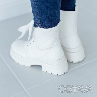 Женские ботинки белые Skye 3337 Ботинки женские выполнены из искусственной кожи . . фото 1