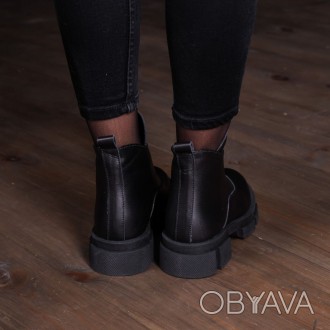 Женские ботинки черные Tross 3352 Ботинки женские выполнены из натуральной кожи . . фото 1