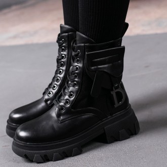 Женские зимние ботинки черные Alsie 3387 Ботинки женские выполнены из искусствен. . фото 2