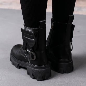 Женские зимние ботинки черные Alsie 3387 Ботинки женские выполнены из искусствен. . фото 3