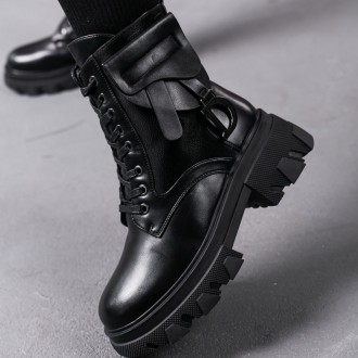 Женские зимние ботинки черные Alsie 3387 Ботинки женские выполнены из искусствен. . фото 6