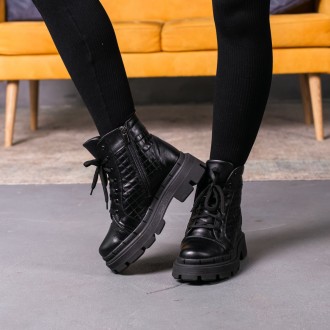 Женские зимние ботинки черные Argo 3392 Ботинки женские выполнены из натуральной. . фото 6