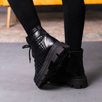 Женские зимние ботинки черные Argo 3392 Ботинки женские выполнены из натуральной. . фото 5