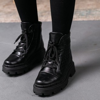 Женские зимние ботинки черные Argo 3392 Ботинки женские выполнены из натуральной. . фото 2
