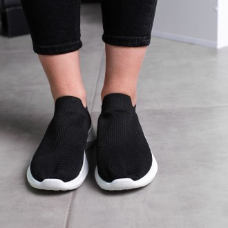 Женские кроссовки черные Oreo 3554 Кроссовки женские выполнены из текстиля обувн. . фото 4
