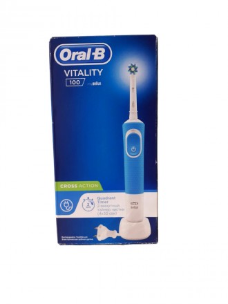 Електрична зубна щітка Oral-B Sensitive Clean Vitality 100 Blue нова, в цілісній. . фото 2