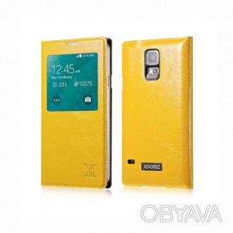 Чехол Xoomz для Samsung Galaxy S5 Original Oil Wax Leather Yellow - яркий и стил. . фото 1