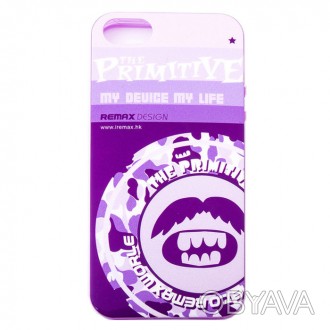 Чехол Remax для iPhone 5/5S/5SE Primitive 2 Purple - стильный аксессуар, обрамля. . фото 1