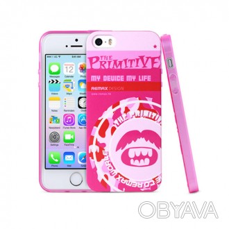 Чехол Remax для iPhone 5/5S/5SE Primitive 2 Pink - стильный аксессуар, обрамляющ. . фото 1
