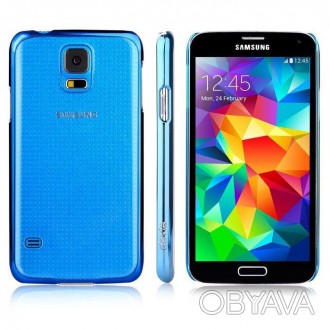 Чехол Devia для Samsung Galaxy S5 Glimmer Blue – стильный аксессуар, выполненный. . фото 1