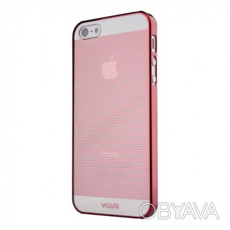 Чехол Vouni для iPhone 5/5S/5SE Brightness Red – стильный аксессуар, обрамляющий. . фото 1