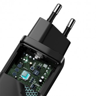 Baseus GaN2 Lite - сетевое зарядное устройство с мощностью 65W. Предназначено дл. . фото 7