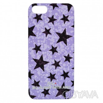 Чехол ARU для iPhone 5S Twinkle Star Purple – стильный аксессуар, обрамляющий за. . фото 1