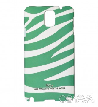 Чехол ARU для Samsung Galaxy Note 3 Zebra Stripe Green – стильный аксессуар, обр. . фото 1