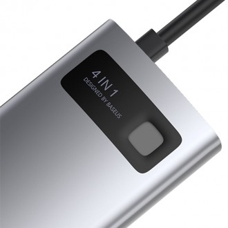 USB Hub Baseus Multi-functional Metal Gleam - это устройство, с помощью которого. . фото 5
