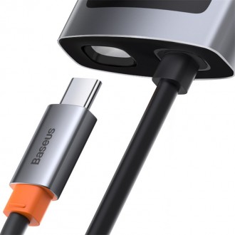 USB Hub Baseus Multi-functional Metal Gleam - это устройство, с помощью которого. . фото 8